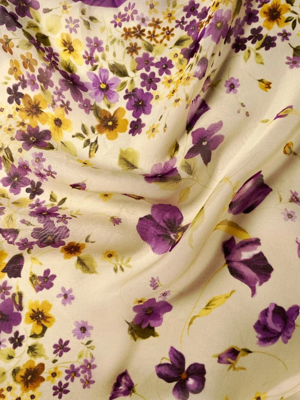 Dolce & Gabbana Silk Chiffon Floral Scarf